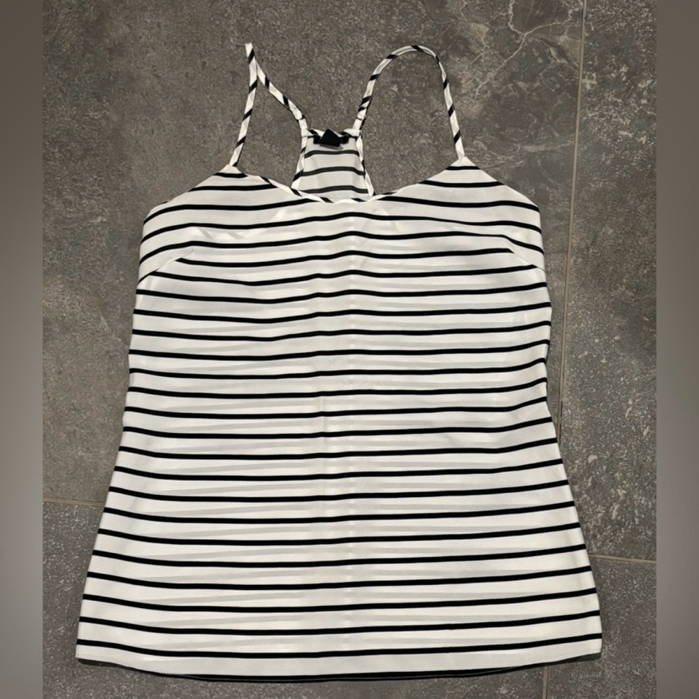 J Crew Striped Black and White Women's Top